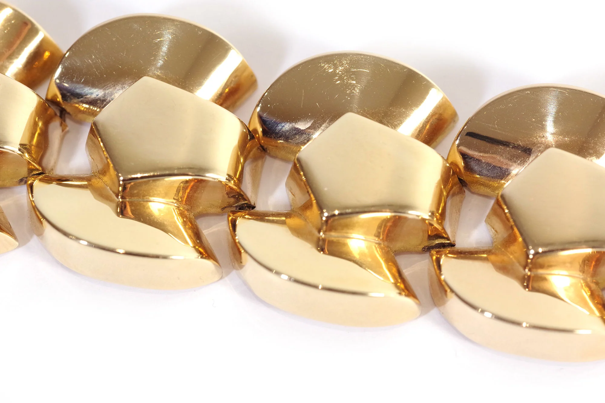 Tank bracelet in yellow gold - Image 4