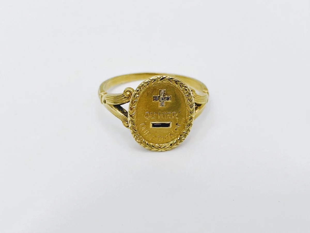 Ring AUGIS diamond ruby in yellow gold - Image 6