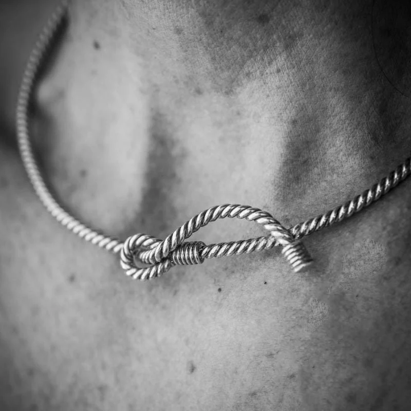 Necklace HERMES in silver by Lucien Vachey - Image 2