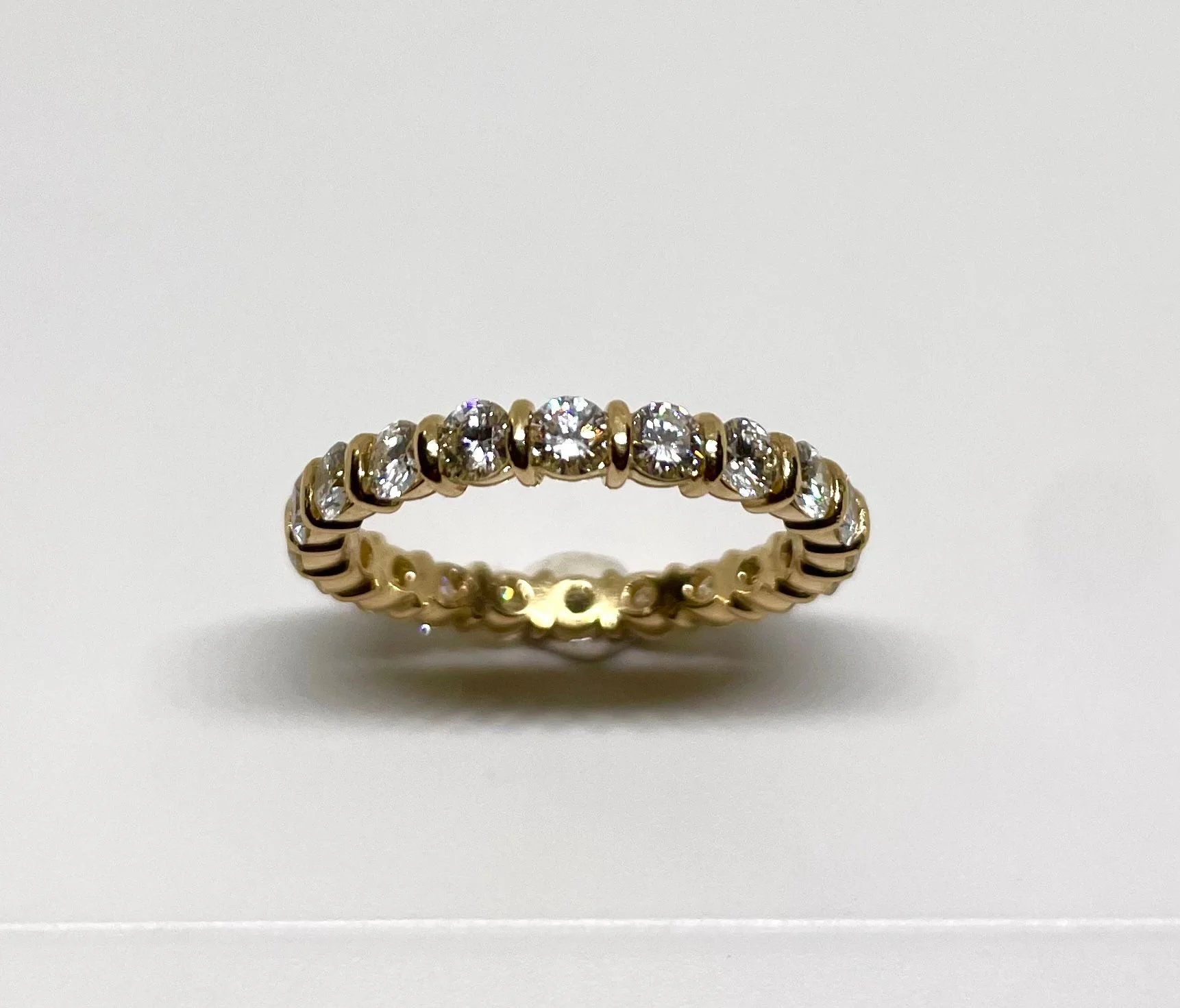 Ring Alliance in rose gold and diamonds