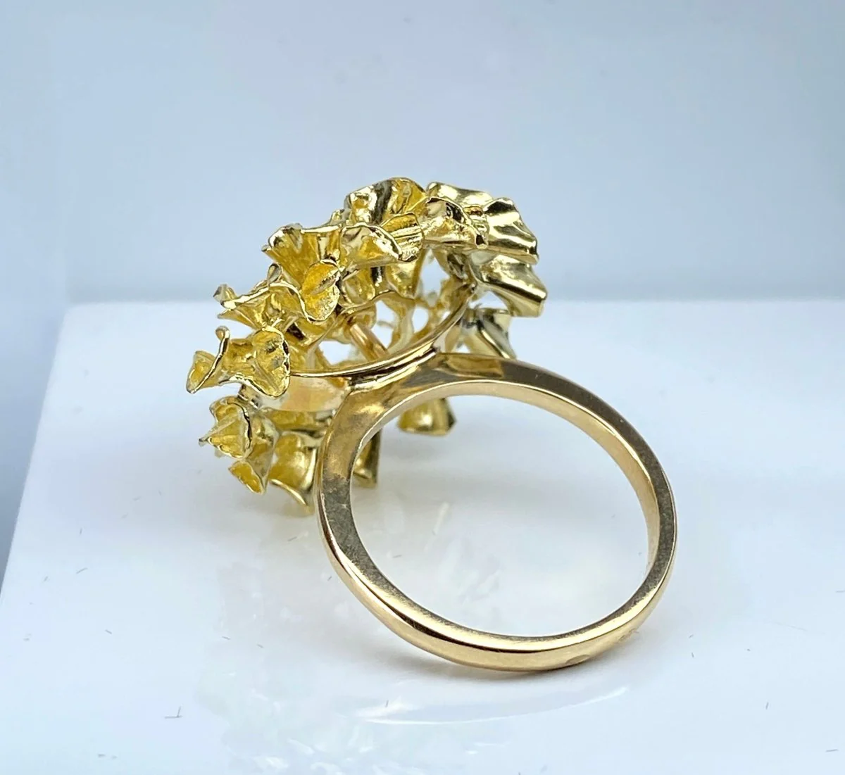 Ring at yellow gold and diamond - Image 3