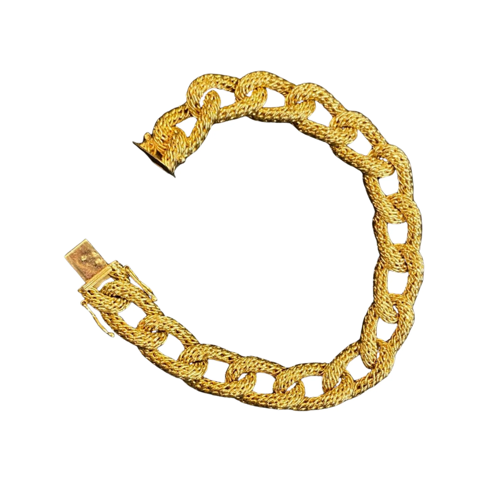 18-carat yellow gold twisted-link bracelet - Image 3