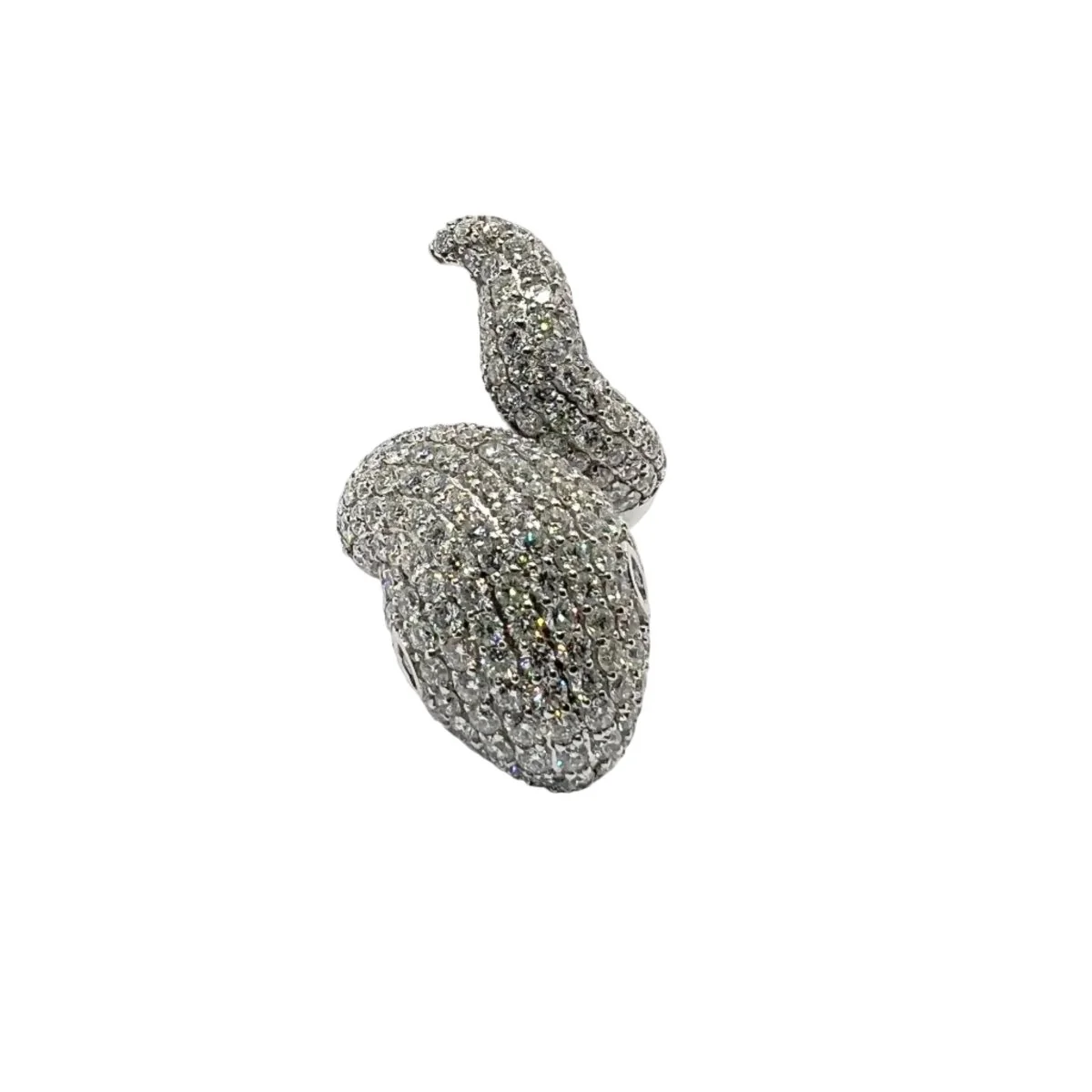 White gold and Diamond Pave Ring