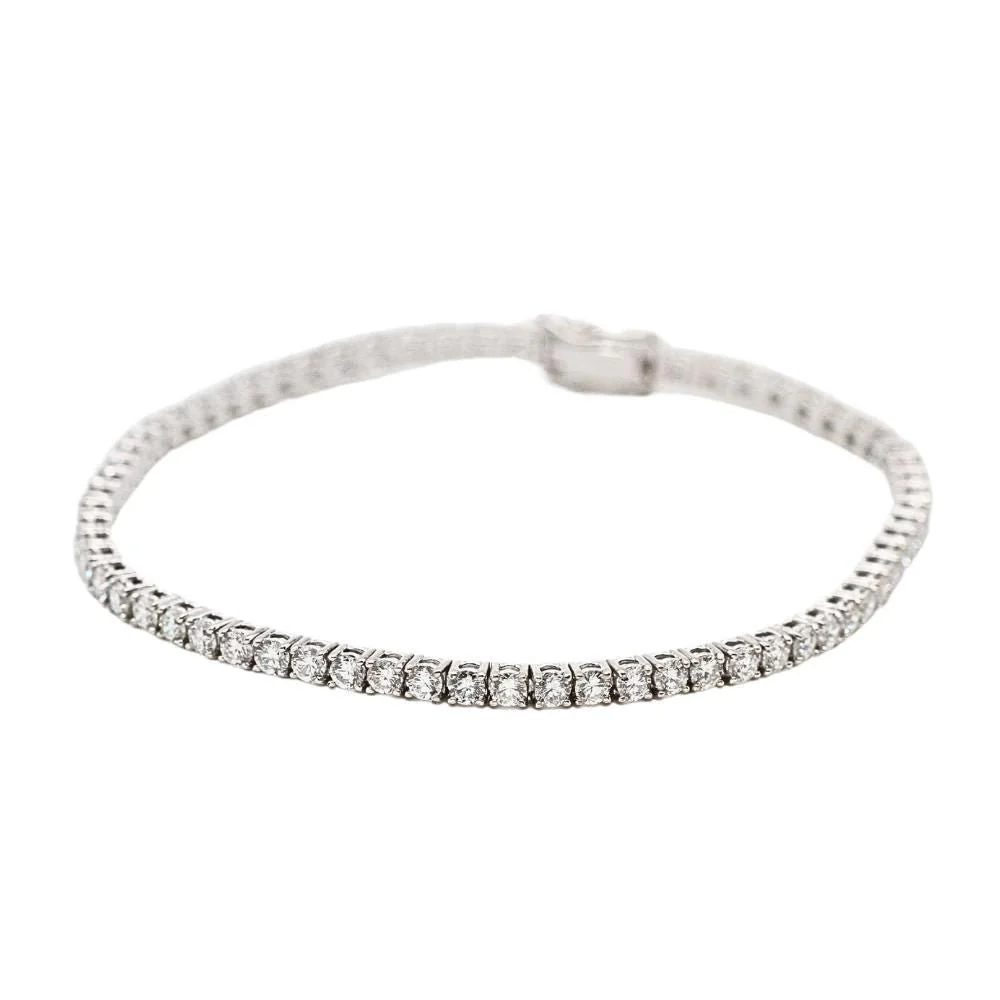 Bracelet Line in white gold and diamonds