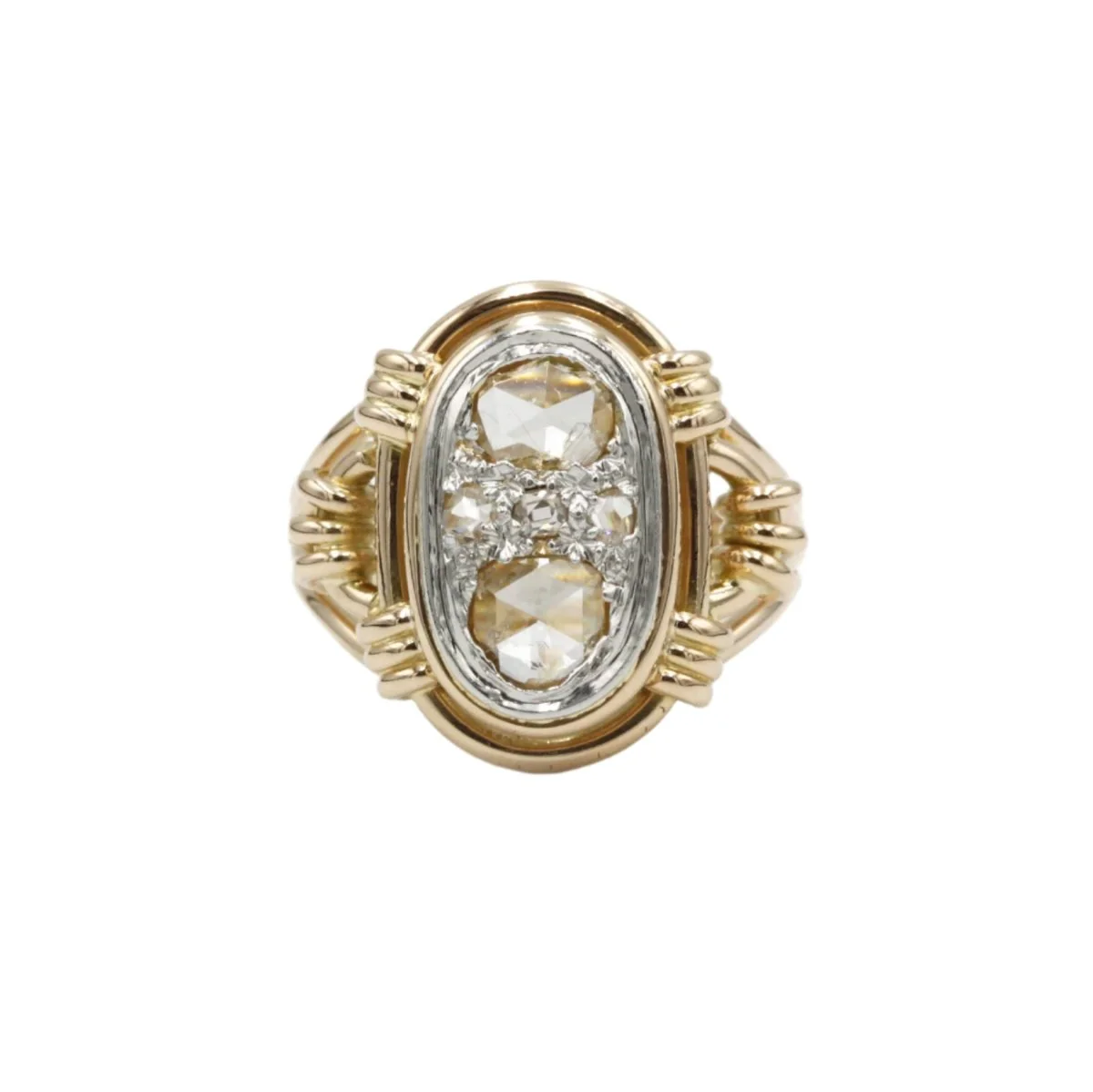 Ring - Gold and diamonds rose cut