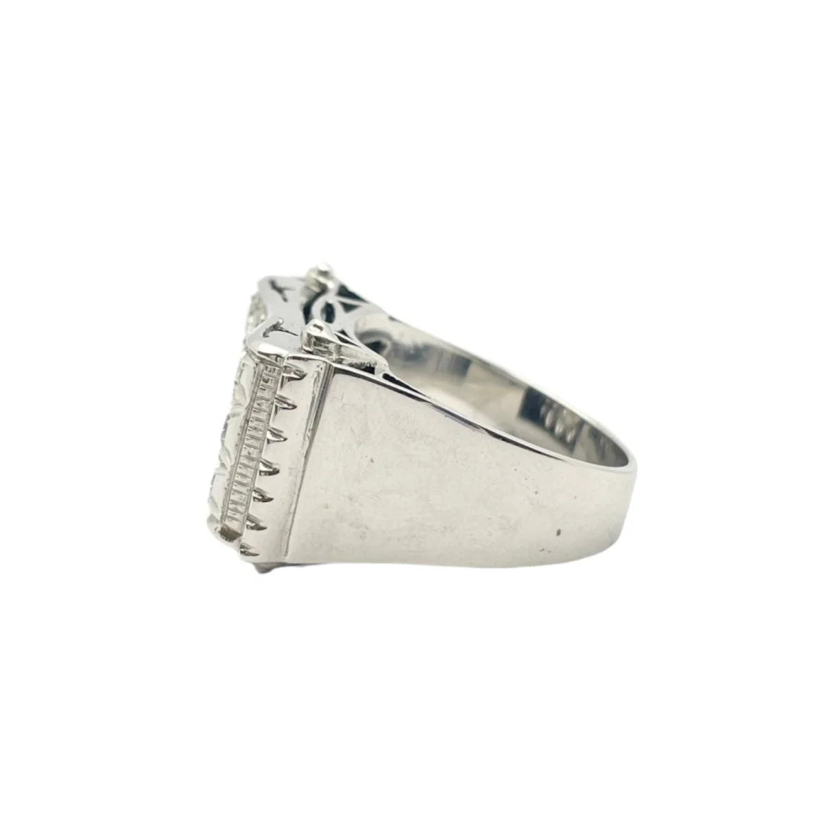 Ring at white gold and diamonds - Image 2