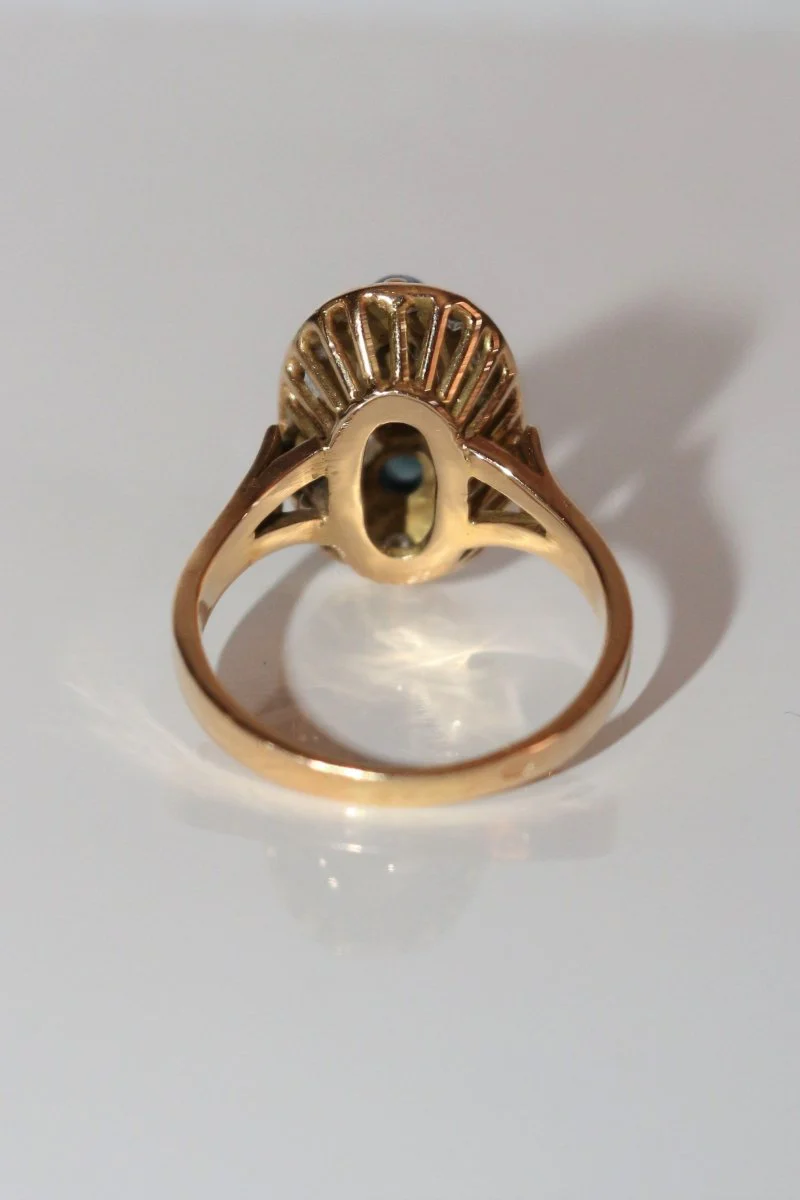 Sapphire and diamond trilogy ring - Image 3