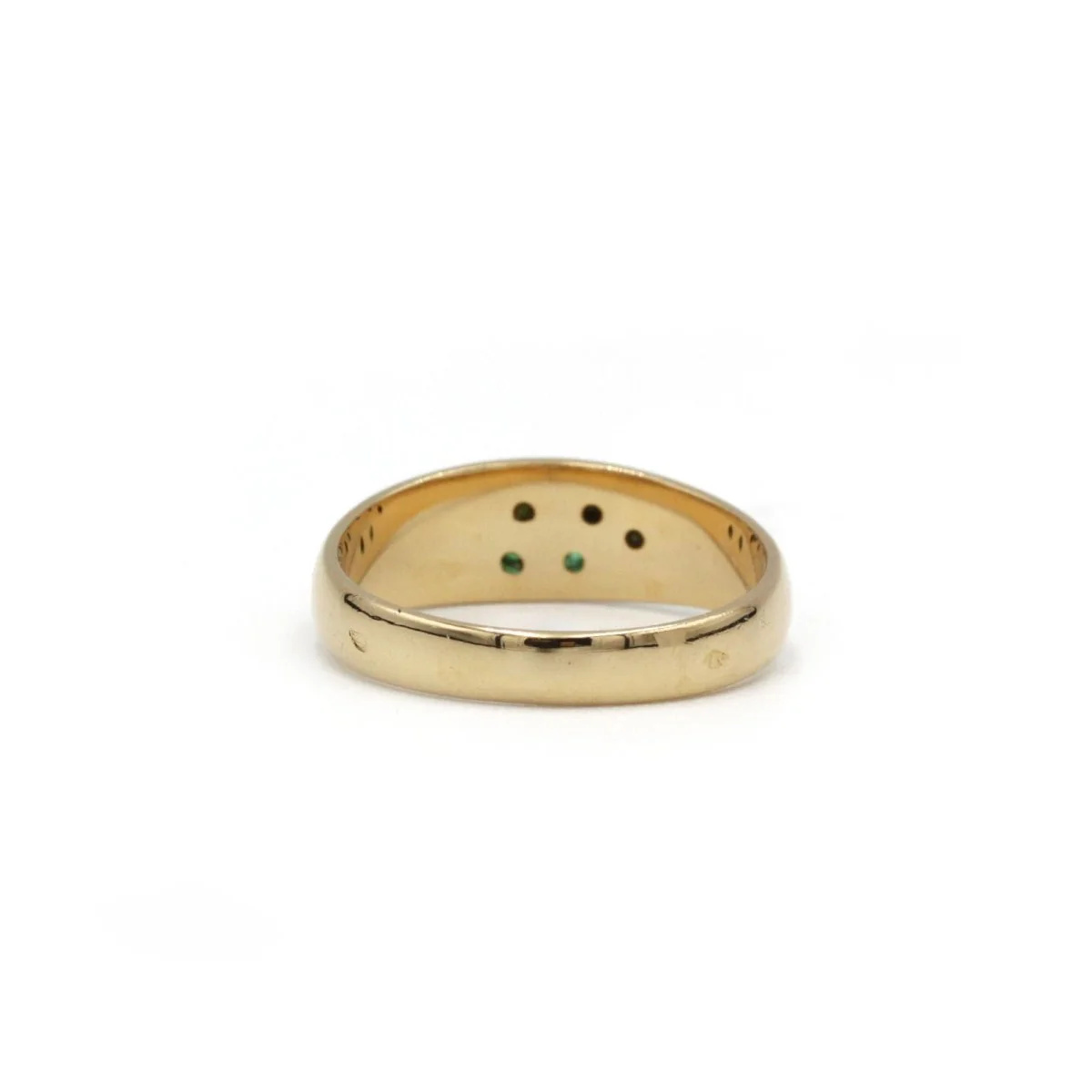 Ring - Yellow Gold & Emeralds - Image 3