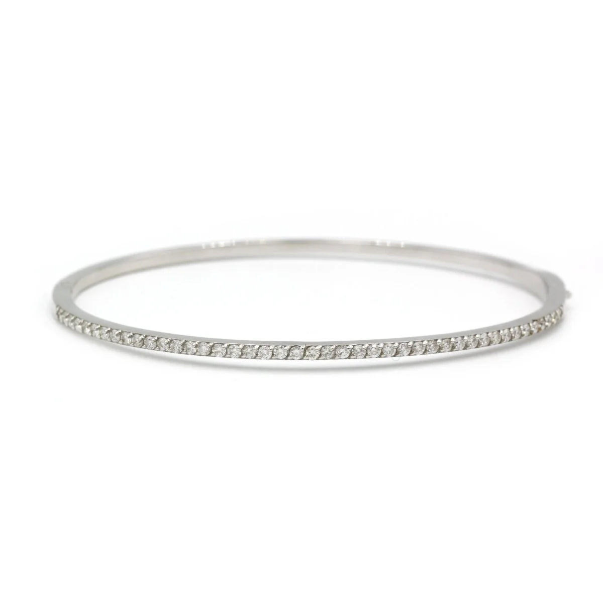 White gold and diamond bracelet