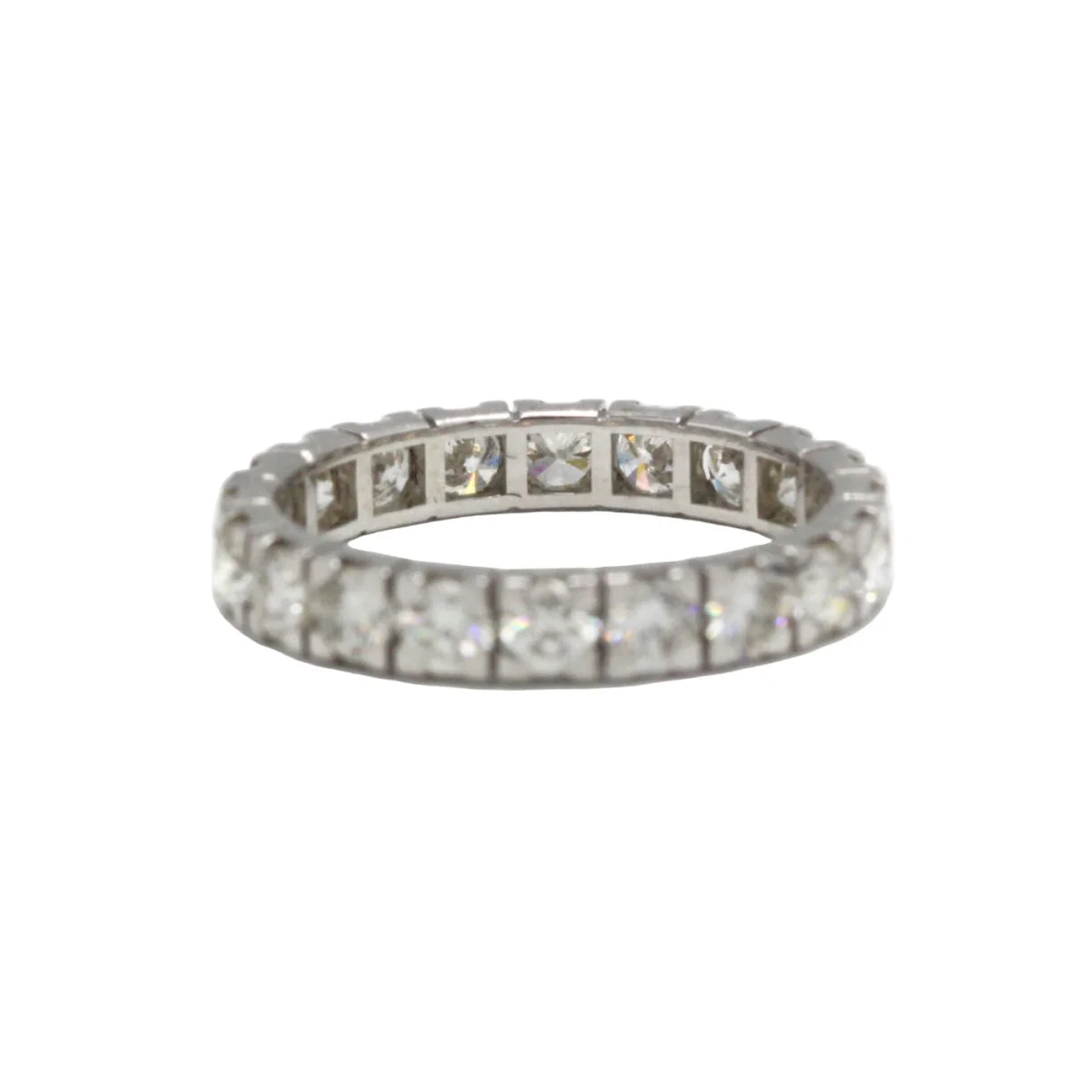 Wedding band diamonds, full round, in 18K gold, 1.90 carats total - Image 2