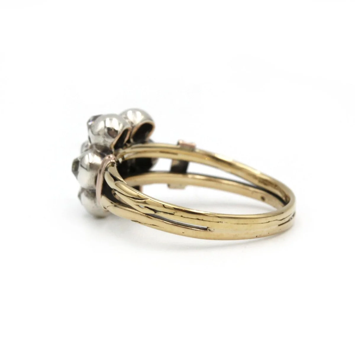 19th century ring in 18k yellow gold and 7 old-cut diamonds totaling 0.50 carats - Image 6