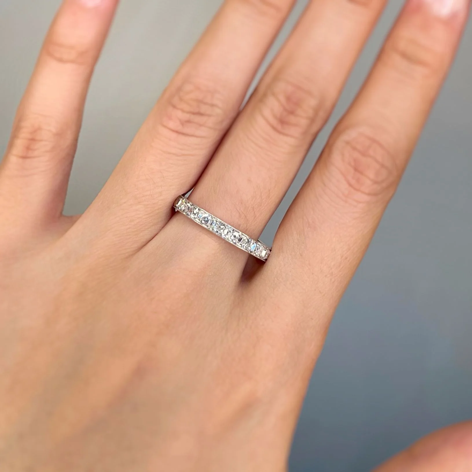 Wedding ring - Gold &amp; diamonds - Image 3