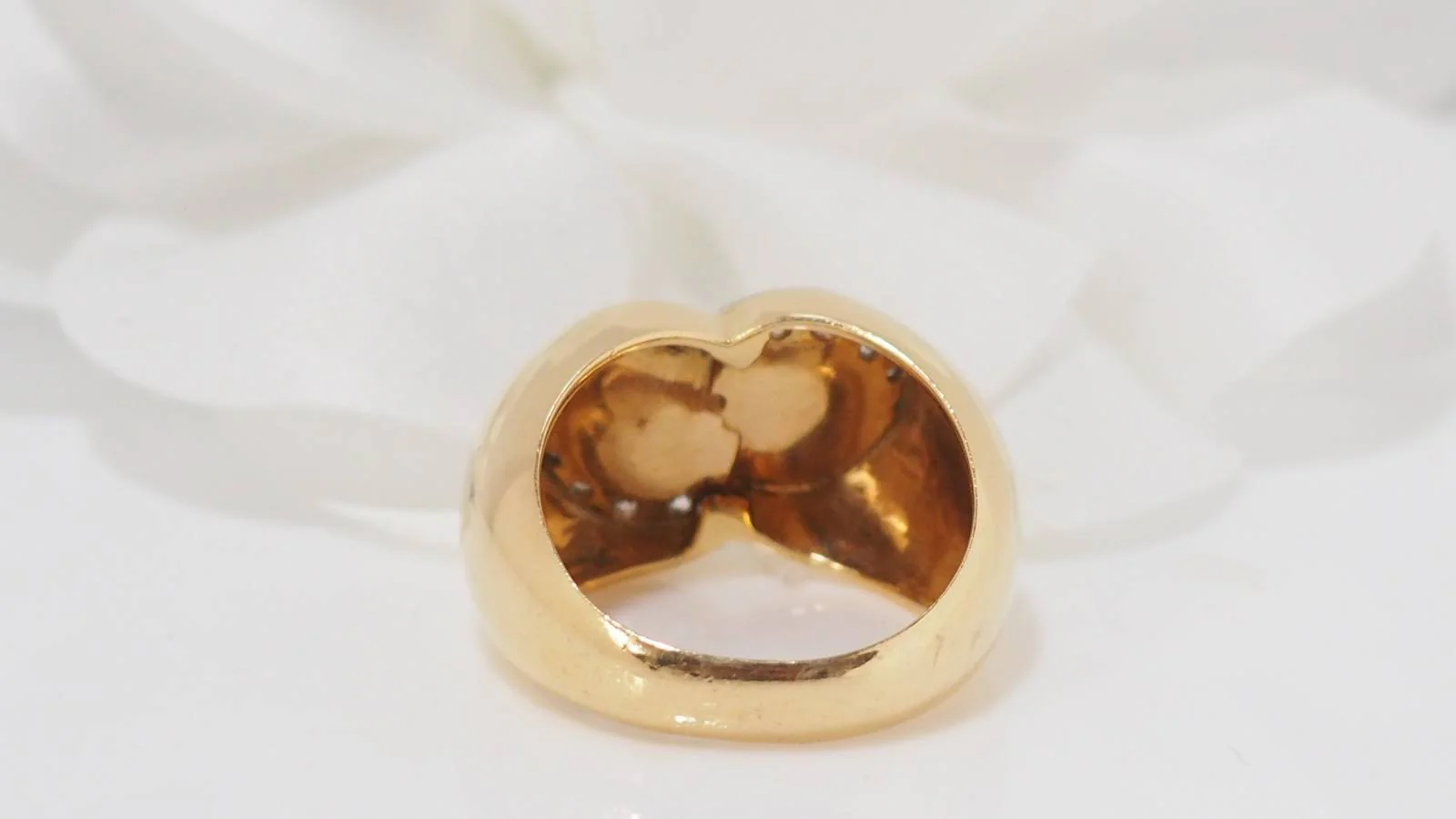 Yellow gold and diamond ring - Image 6