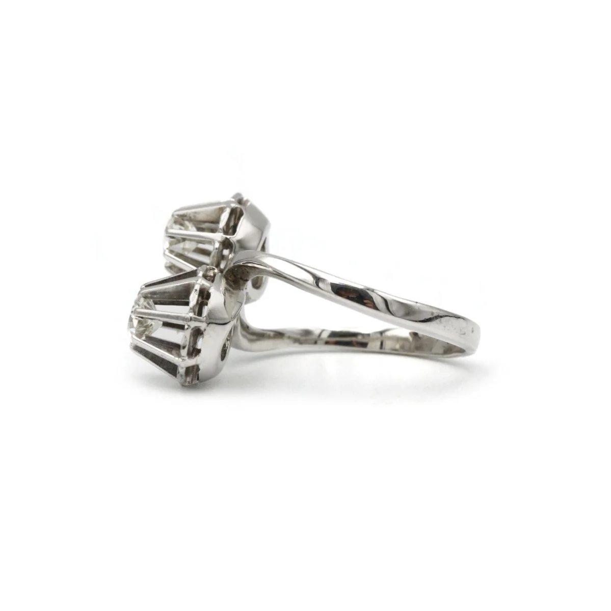 Ring - Gold & silver diamonds - Image 3