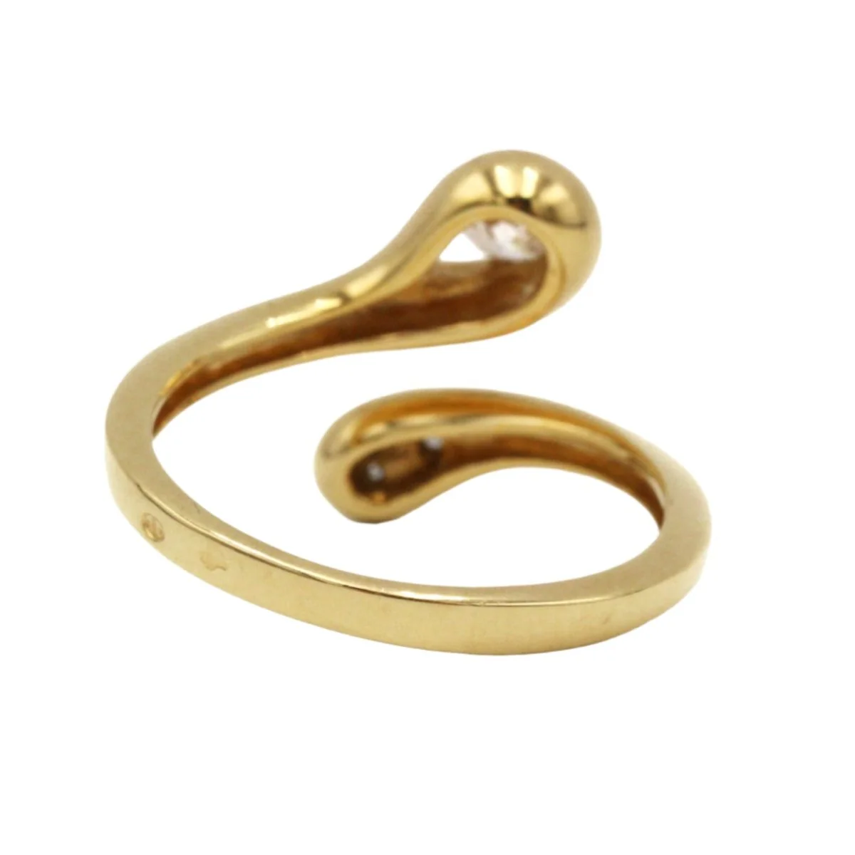 Ring Snake in yellow gold and diamonds - Image 3