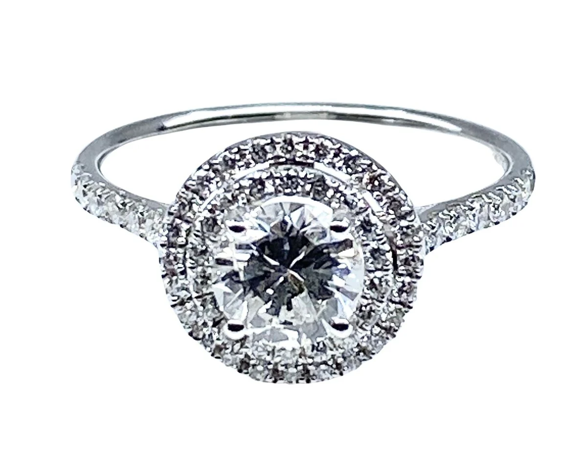 Ring in 18-carat white gold, G-color diamond - Image 5