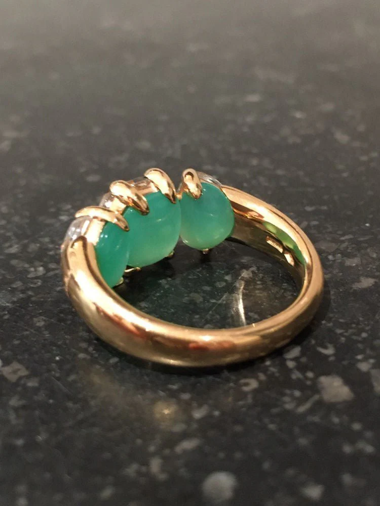 POMELLATO Capri ring in yellow gold and rock crystal - Image 6