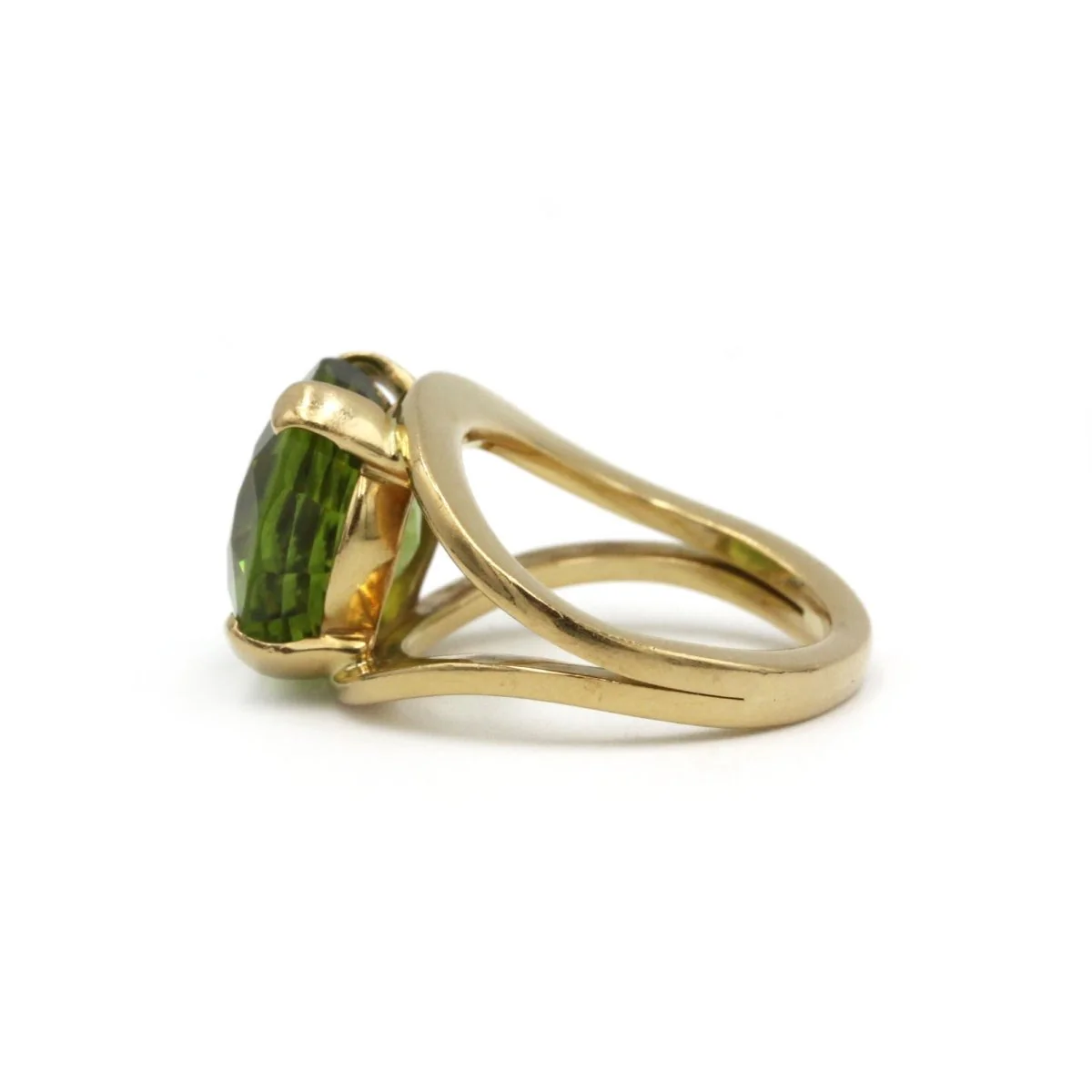 Ring at yellow gold and peridot - Image 3