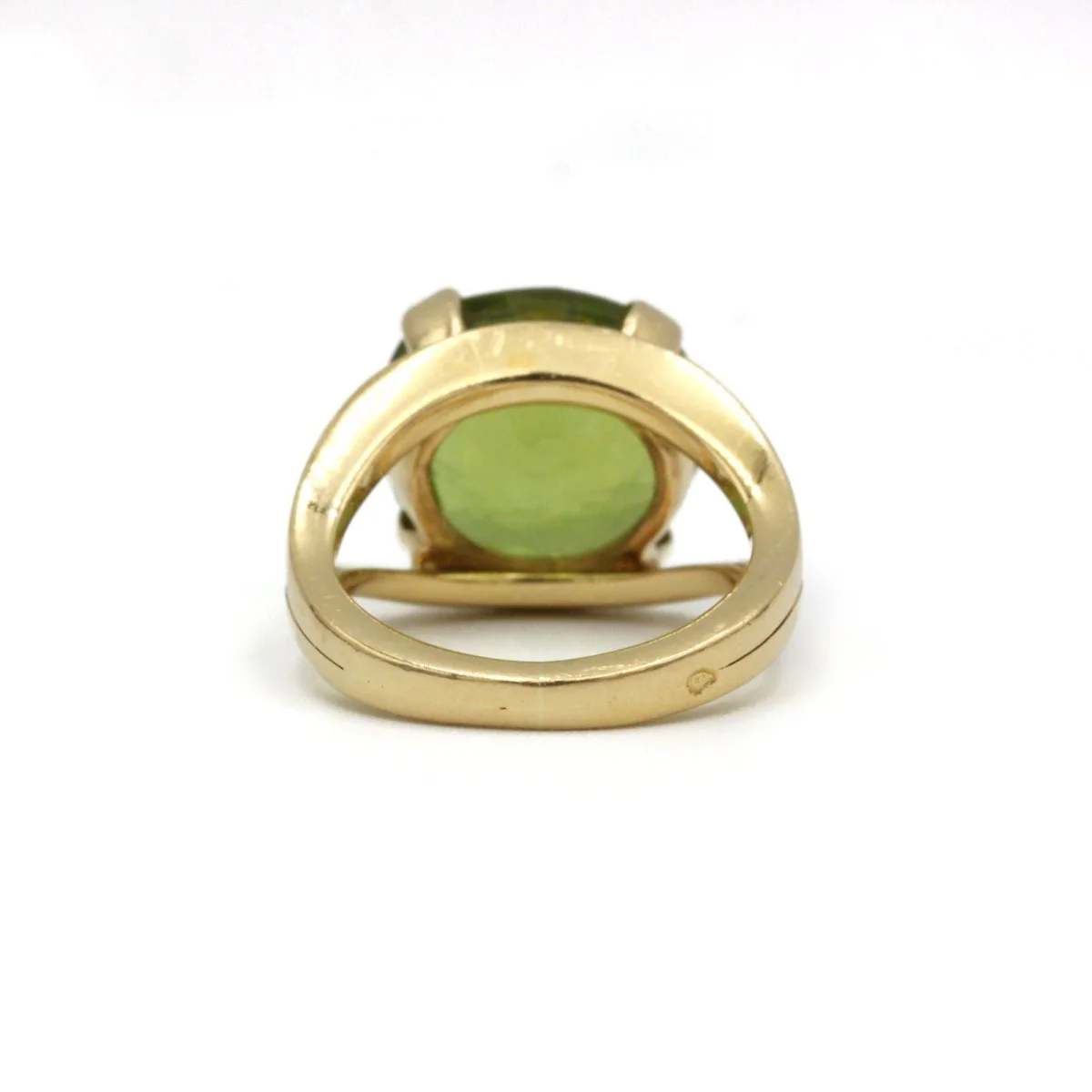 Ring at yellow gold and peridot - Image 4
