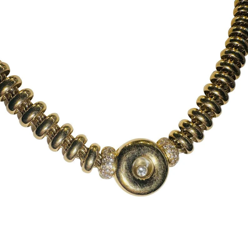 CHOPARD “Happy Diamonds” necklace in yellow gold and diamonds - Image 3