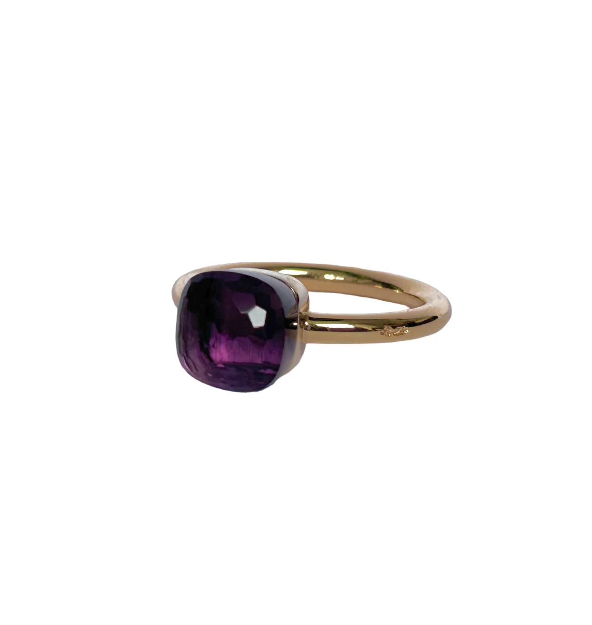 POMELLATO Nudo small model ring in pink gold and amethyst (Size 53)