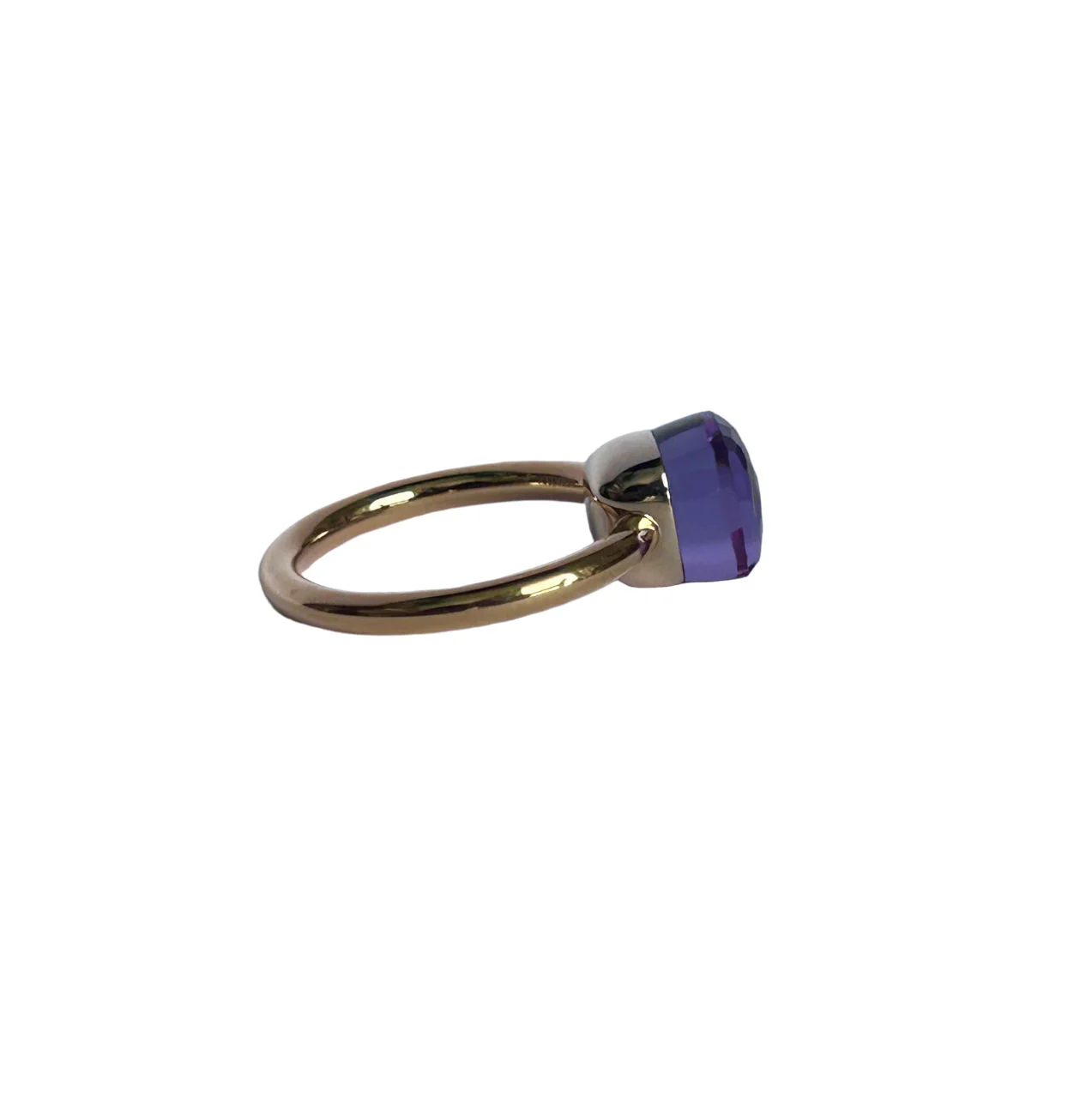 POMELLATO Nudo small model ring in pink gold and amethyst (Size 53) - Image 3