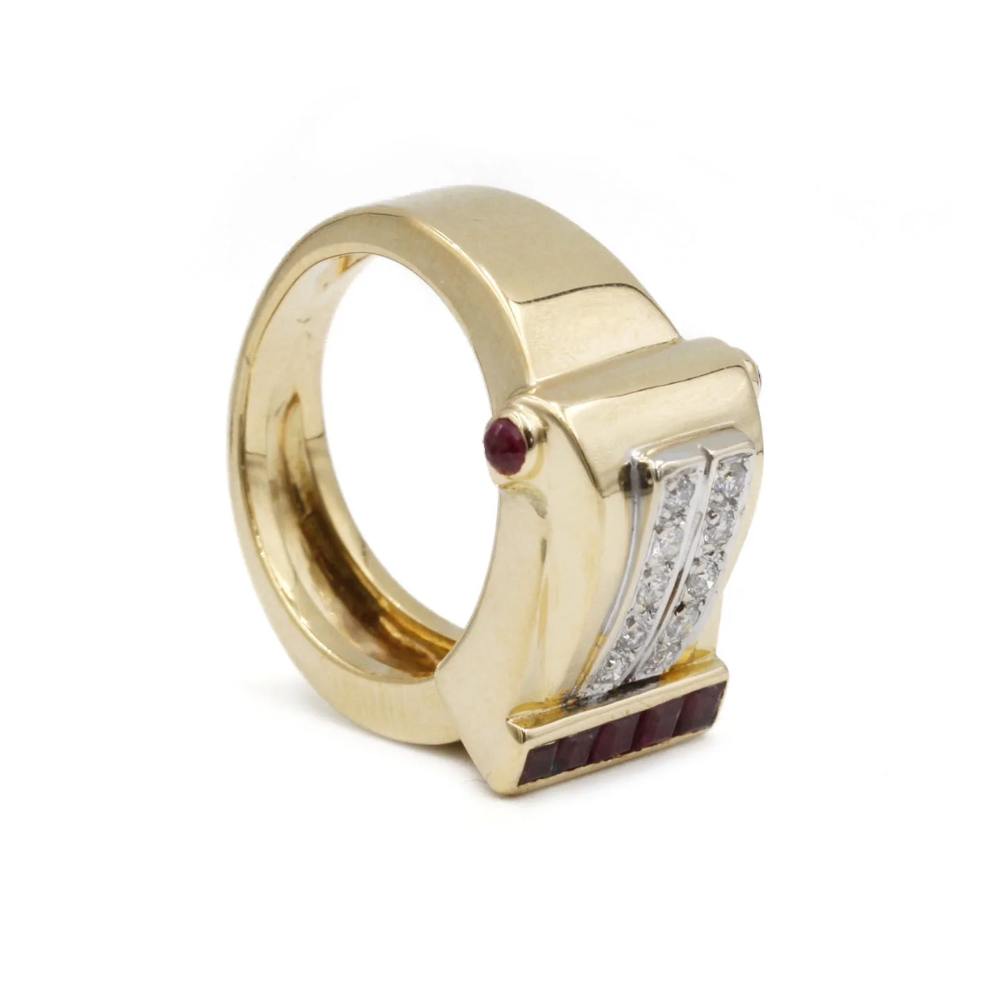 Ring - Gold, Diamonds & Rubies - Image 4
