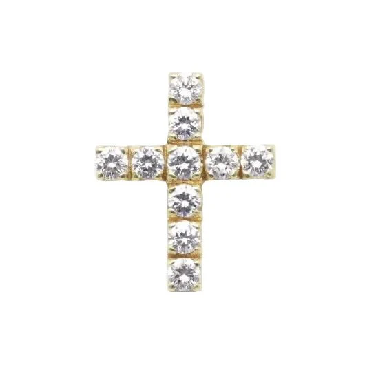 Pendant in yellow gold and diamonds.