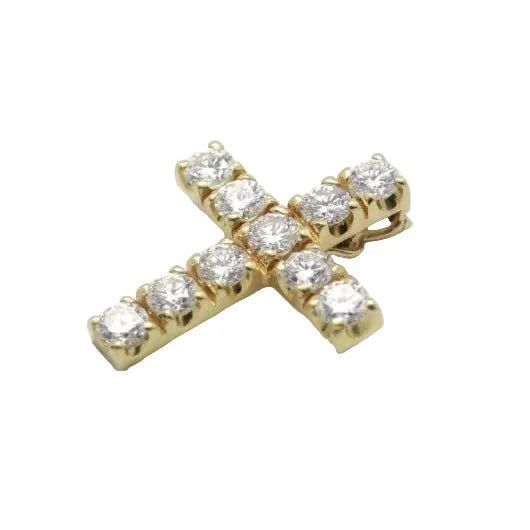 Pendant in yellow gold and diamonds. - Image 5