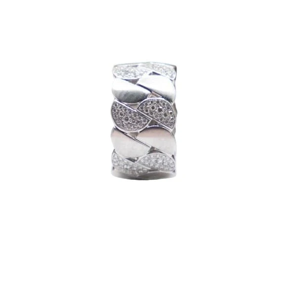 Ring CARTIER "La Dona XL" headband in white gold and diamonds - Image 3