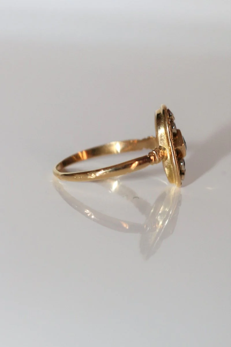 Oval Openwork Sapphire Ring - Image 6