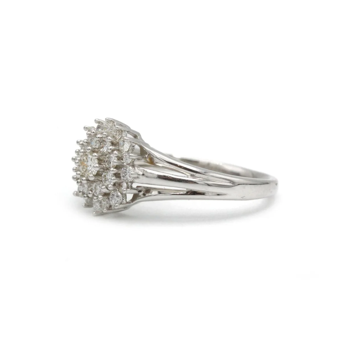 Ring at white gold and diamonds - Image 3