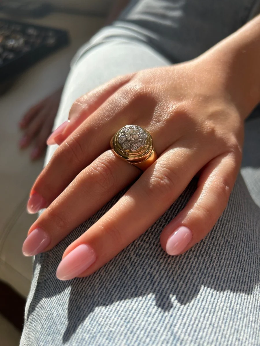 Ring - Gold and diamonds - Image 2