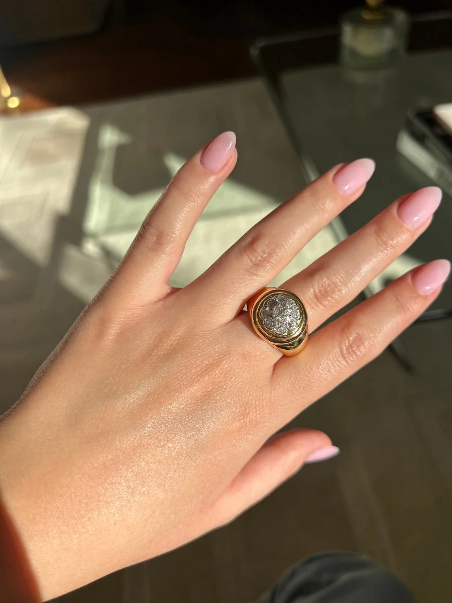 Ring - Gold and diamonds - Image 4