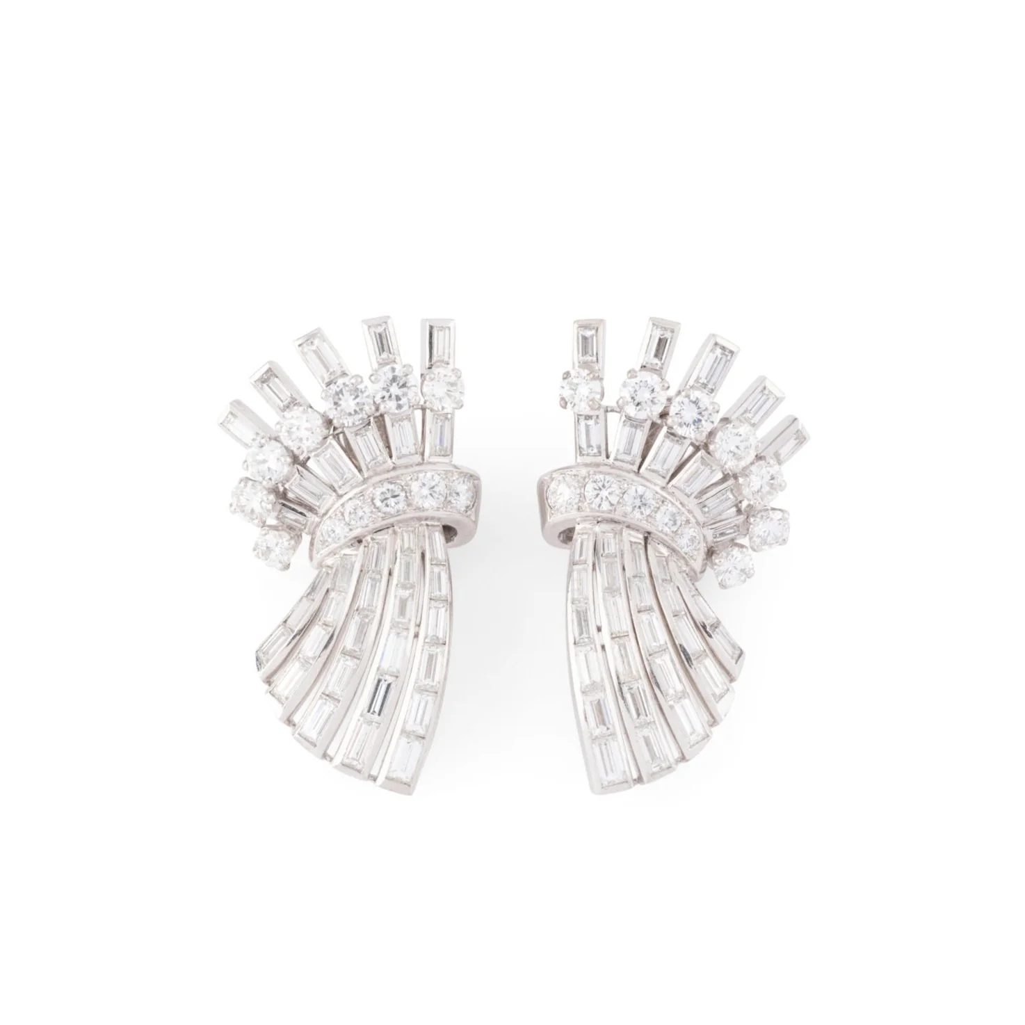 Clips earrings in White gold and Diamonds