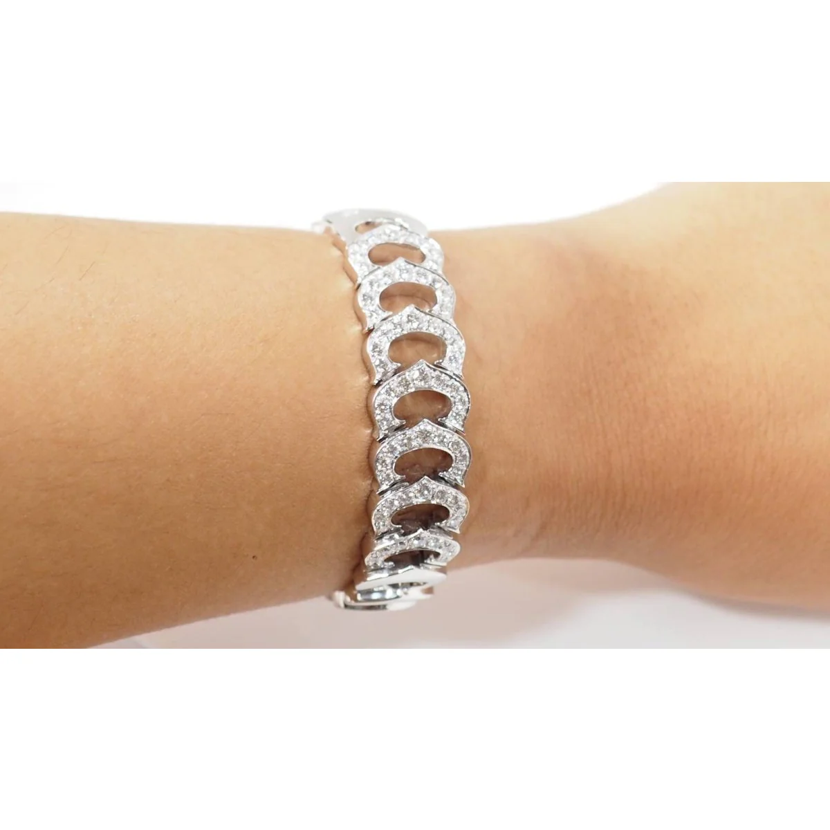 Collection C de Cartier bracelet in white gold and diamonds - Image 2