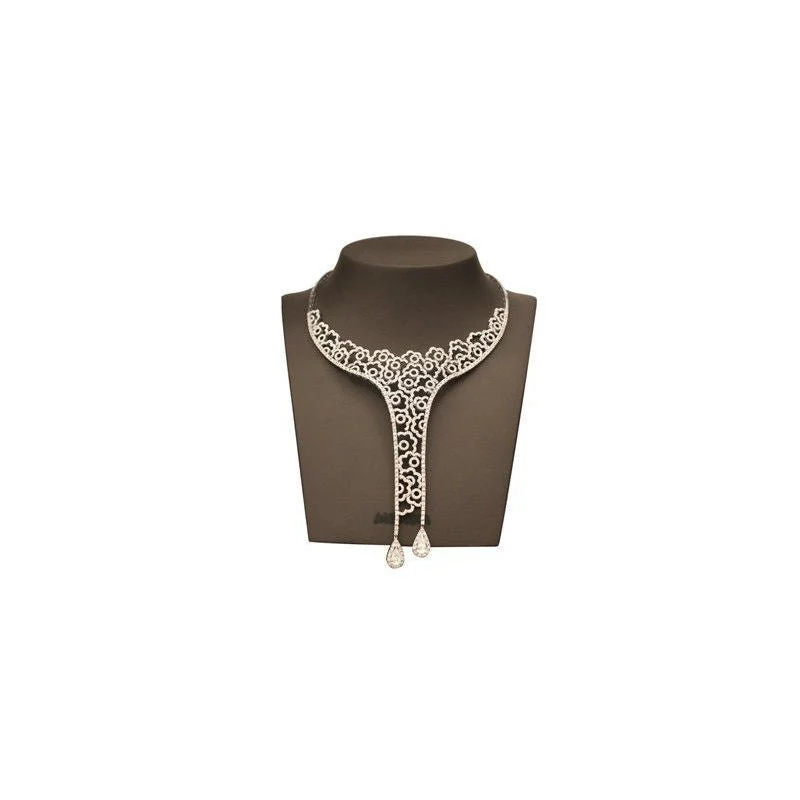 White gold diamond necklace - Image 3