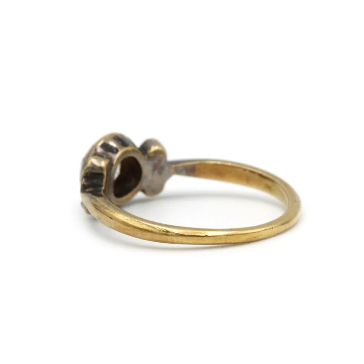 Ring at yellow gold and diamonds - Image 4