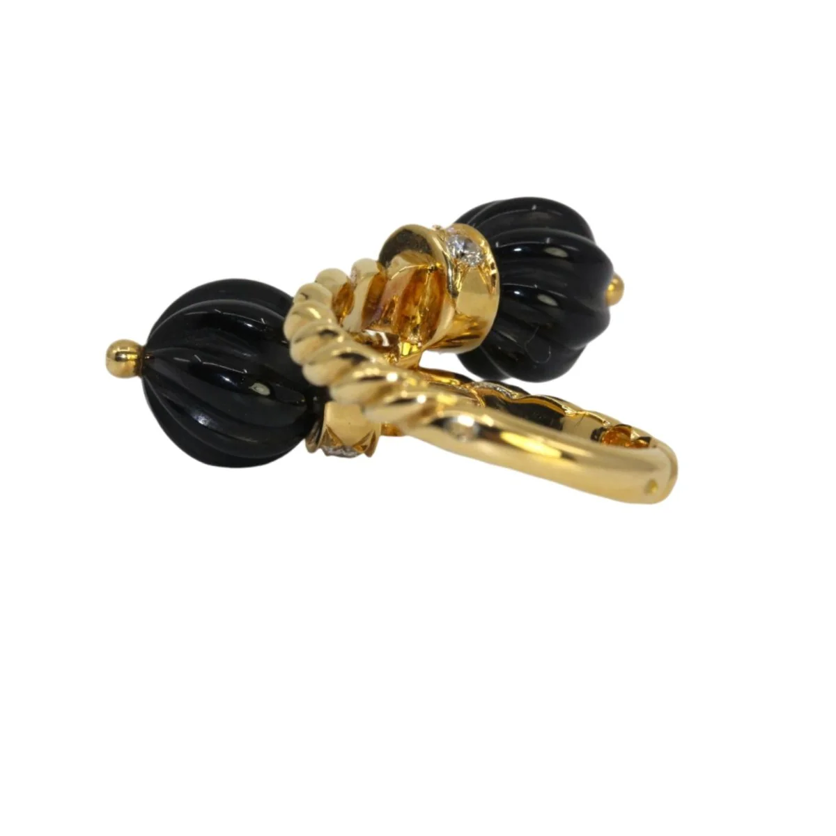 CHAUMET Toi & Moi ring in yellow gold, onyx and diamonds - Image 3