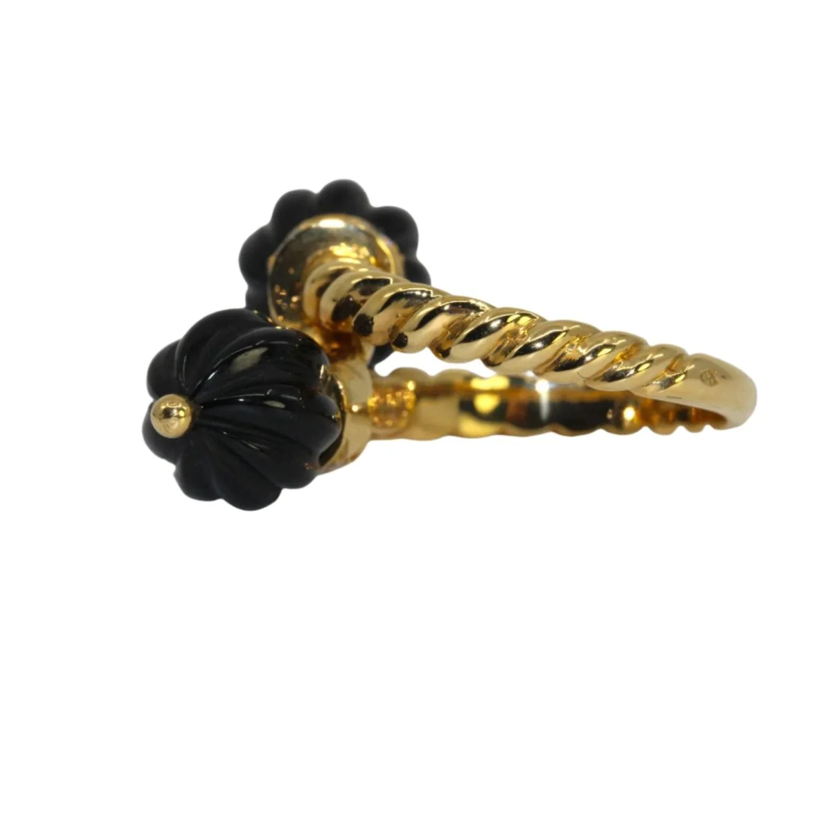 CHAUMET Toi & Moi ring in yellow gold, onyx and diamonds - Image 4
