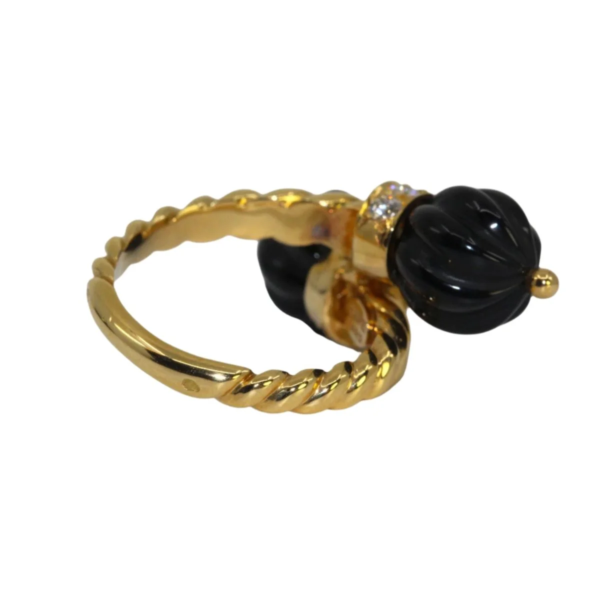 CHAUMET Toi & Moi ring in yellow gold, onyx and diamonds - Image 6