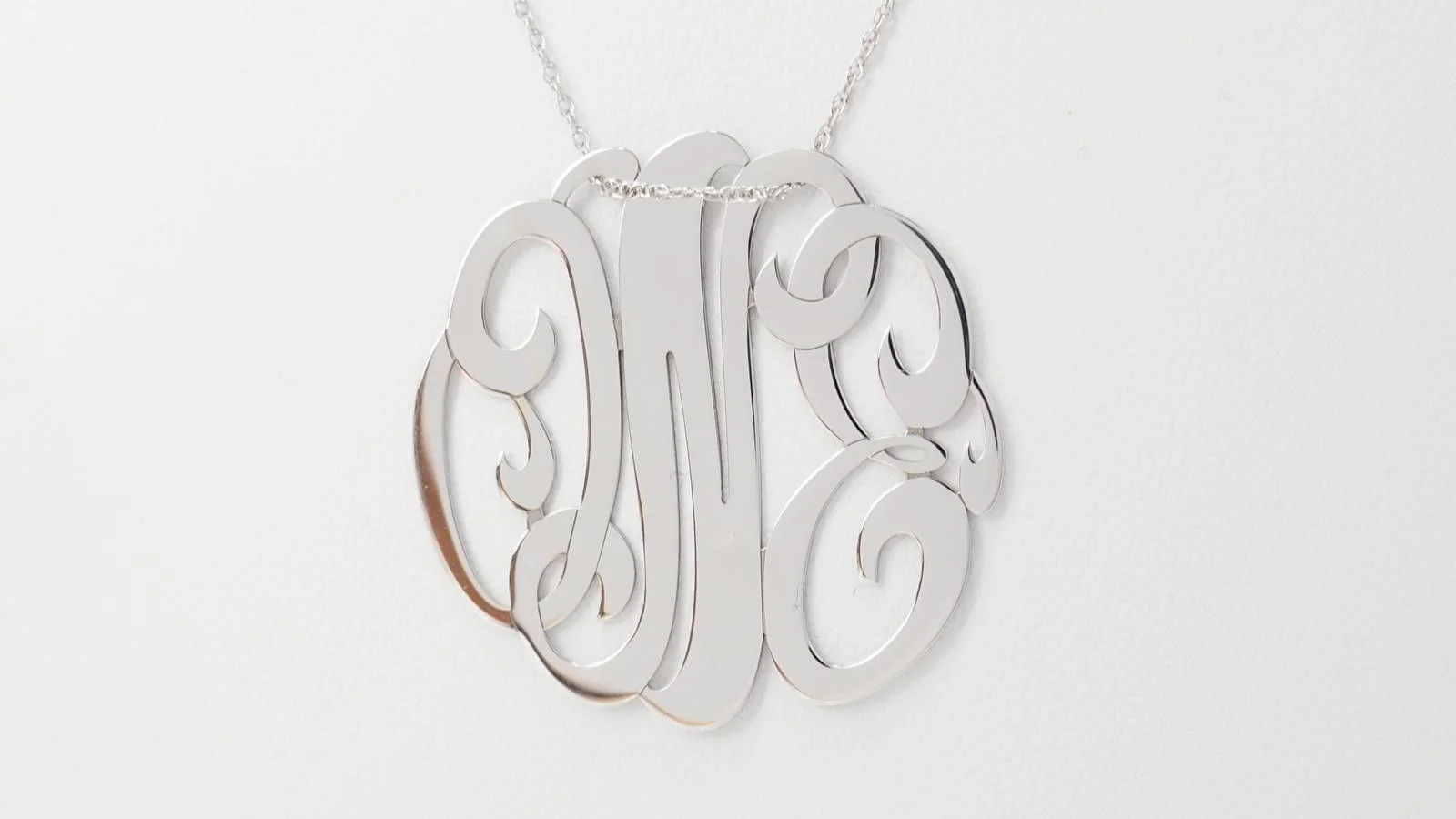 Ginette NY Monogram “One” Necklace