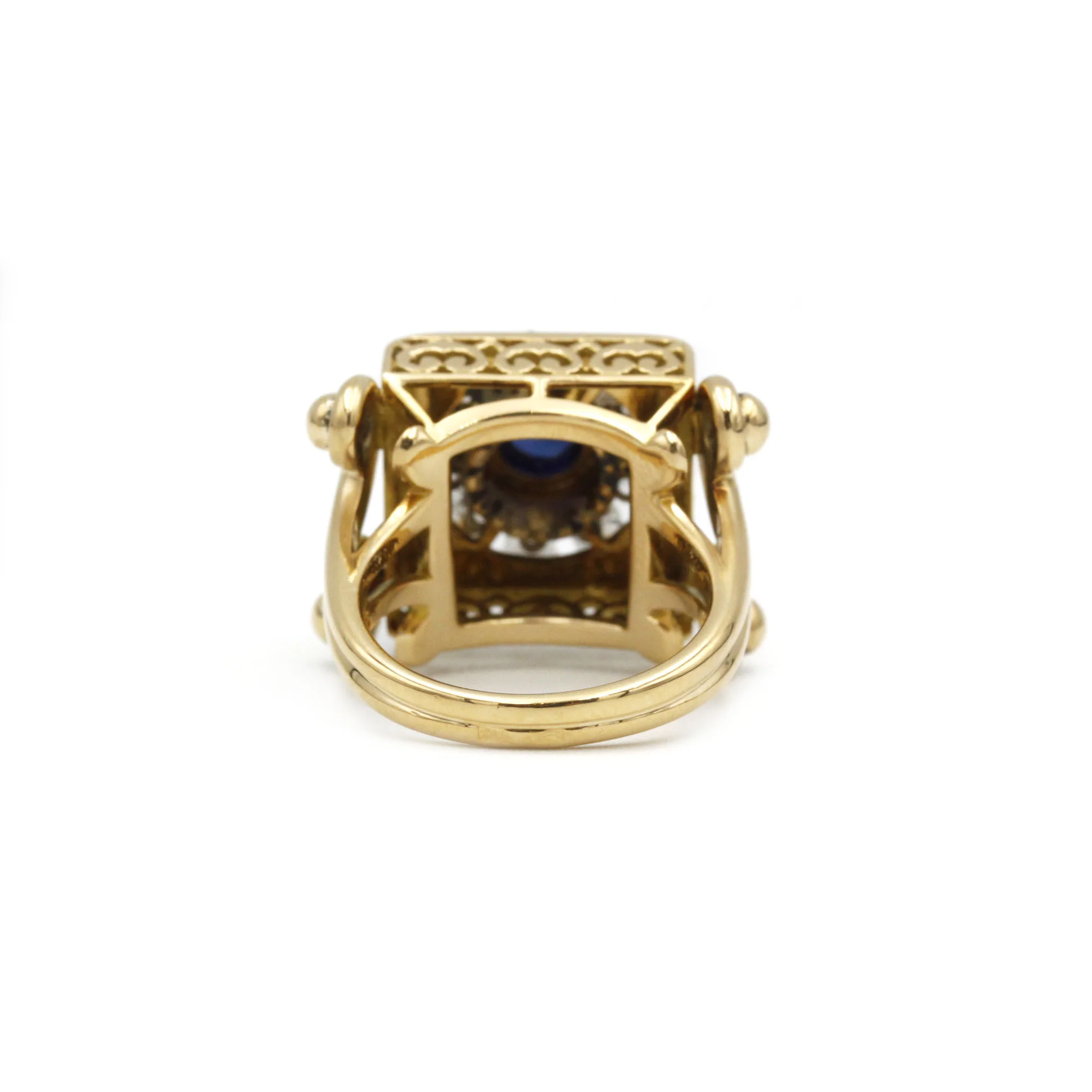 Ring Tank Gold, Sapphire & Diamonds - Image 4