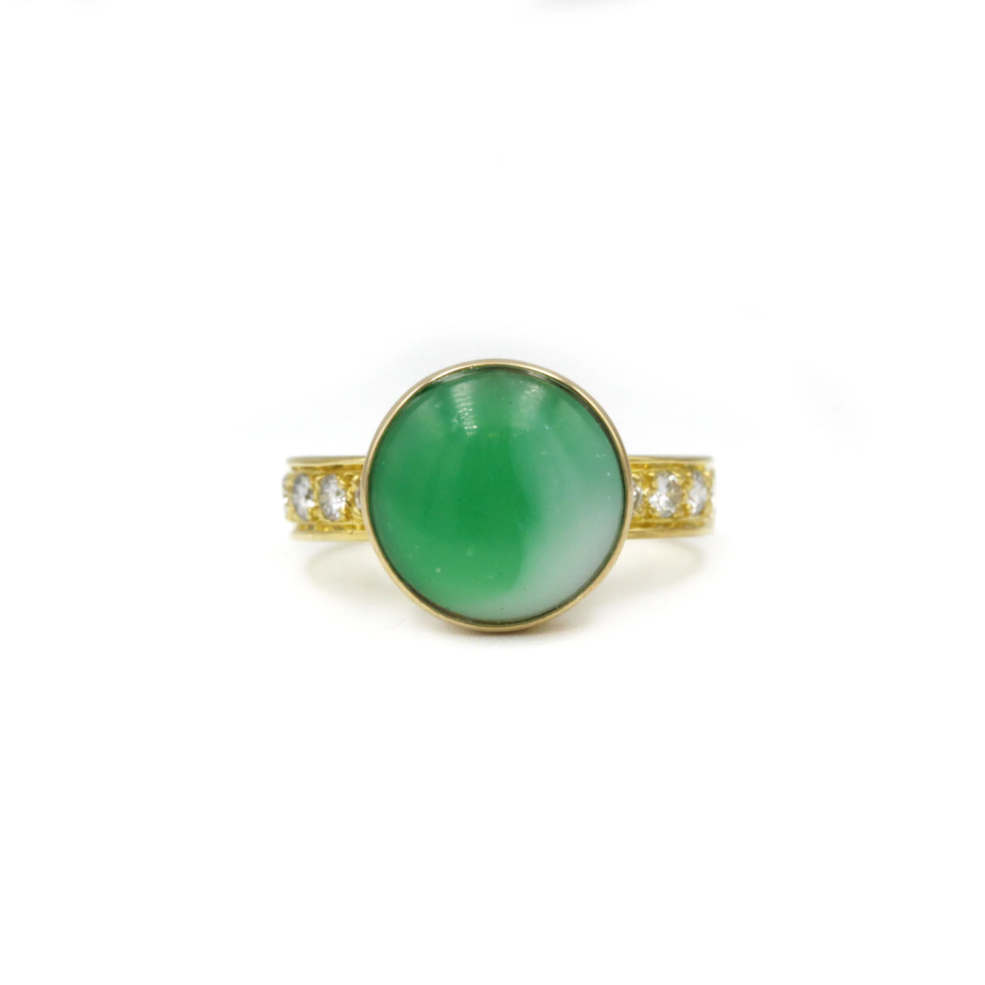 Ring - Jadeite and Diamonds
