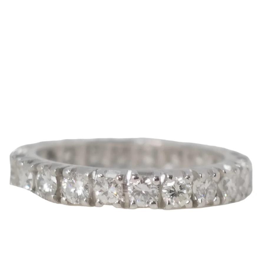 Platinum and diamond full eternity band - Image 2