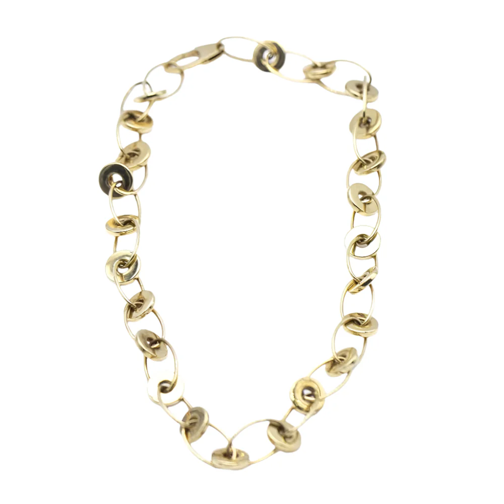 Necklace Creole in yellow gold