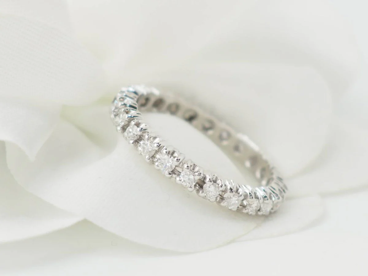 Ring Alliance in white gold and diamonds - Image 8