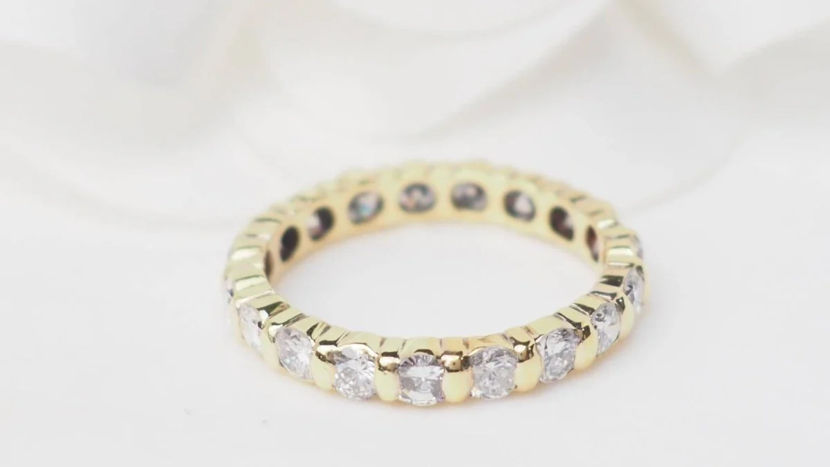 Ring Alliance in yellow gold and diamonds - Image 5