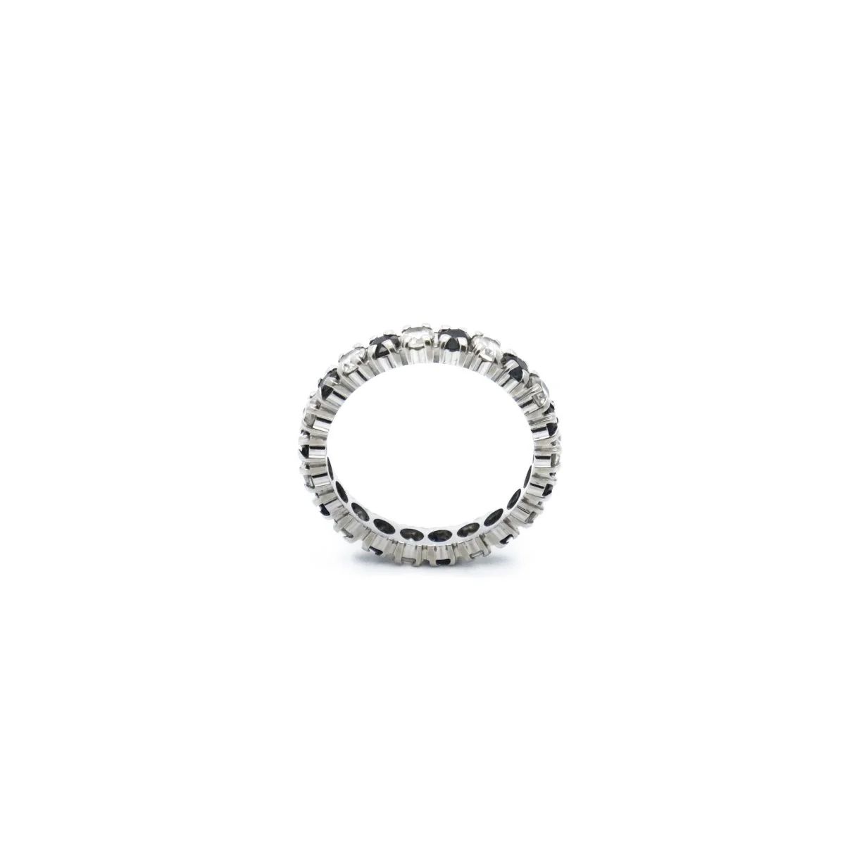 Ring Alliance in white gold, sapphires and diamonds - Image 4