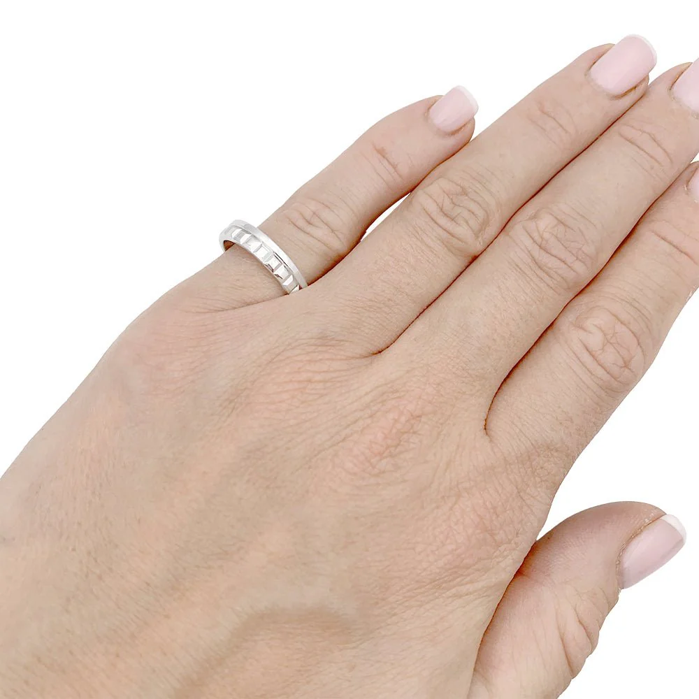 BOUCHERON "Quatre Radiant Edition" Wedding band ring in white gold. - Image 2